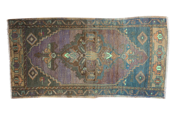 Vintage Distressed Oushak Rug Runner