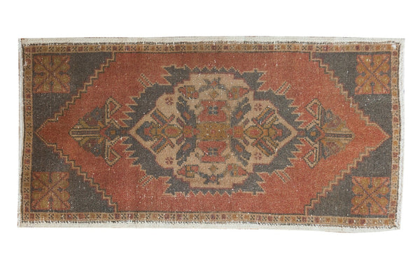 Vintage Distressed Oushak Rug