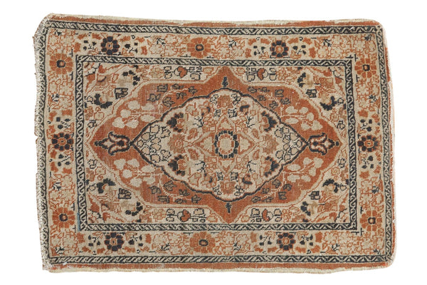 2x2.5 Antique Haji Jalili Tabriz Square Rug Mat // ONH Item 5372