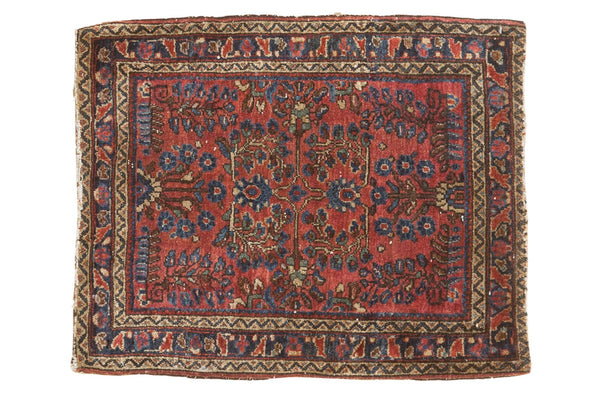 2x2.5 Vintage German Sarouk Square Rug Mat // ONH Item 5373