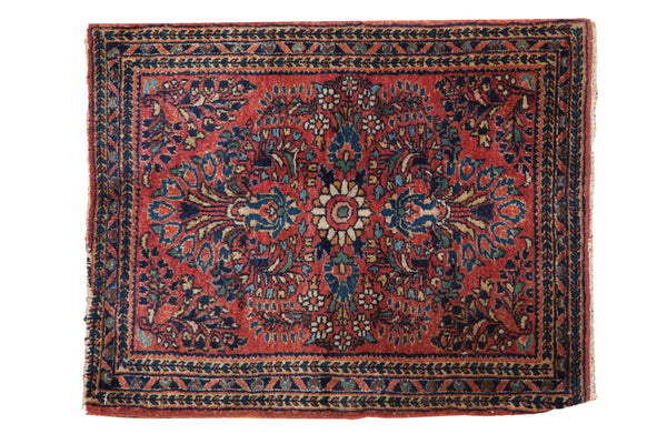 2x2.5 Vintage American Sarouk Rug Mat // ONH Item 5376