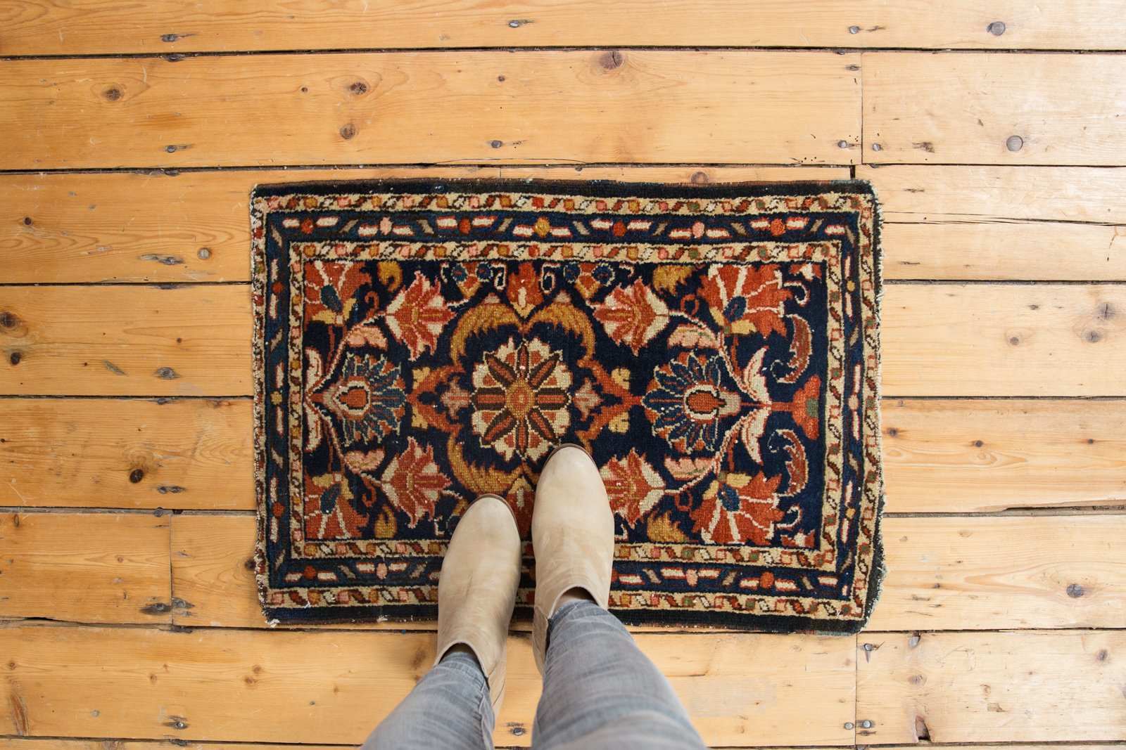 1.5x2.5 Vintage Borchalou Rug Mat // ONH Item 5378 Image 1