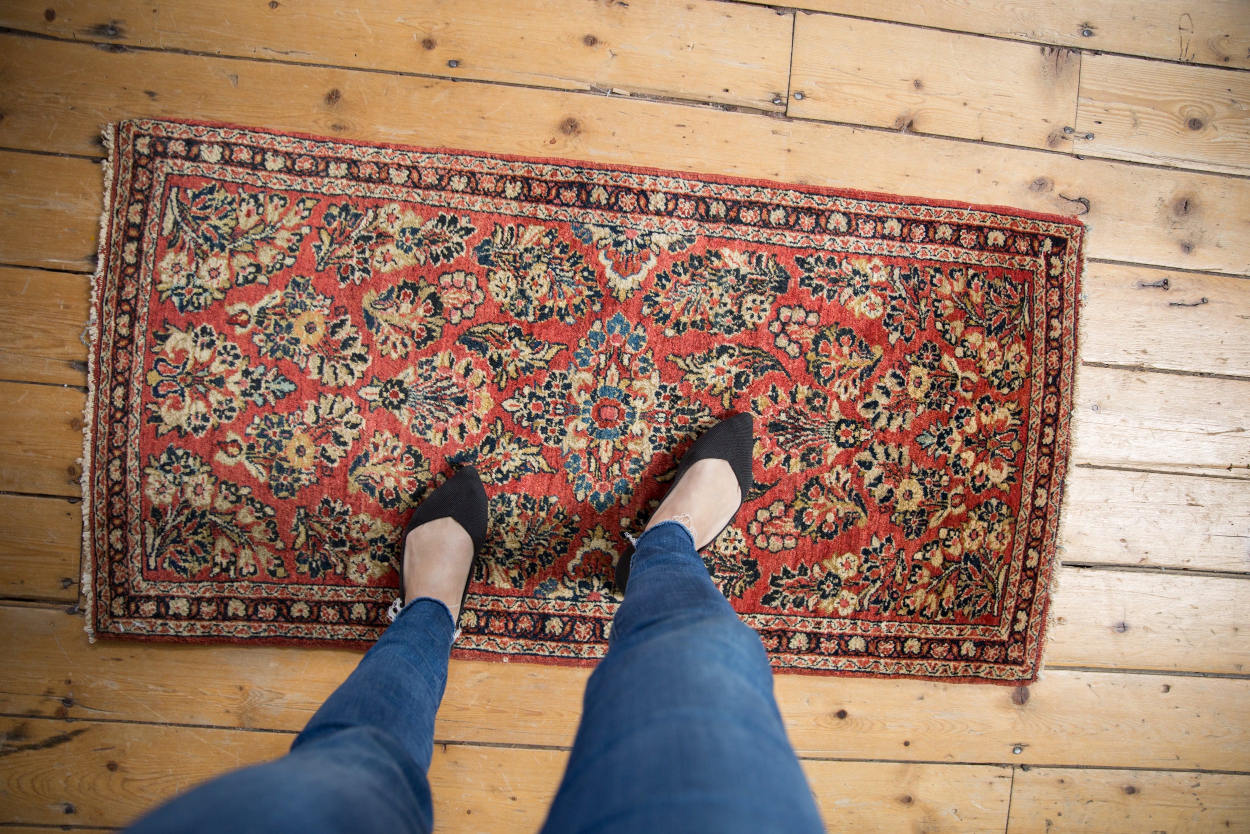 2x4 Vintage American Sarouk Rug Runner // ONH Item 5379 Image 1
