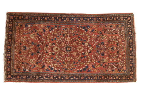 2x4 Vintage German Sarouk Rug Runner // ONH Item 5384