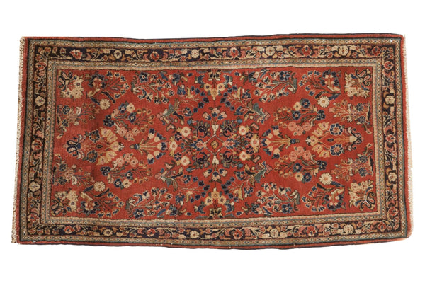 2x4 Vintage German Sarouk Rug Runner // ONH Item 5385