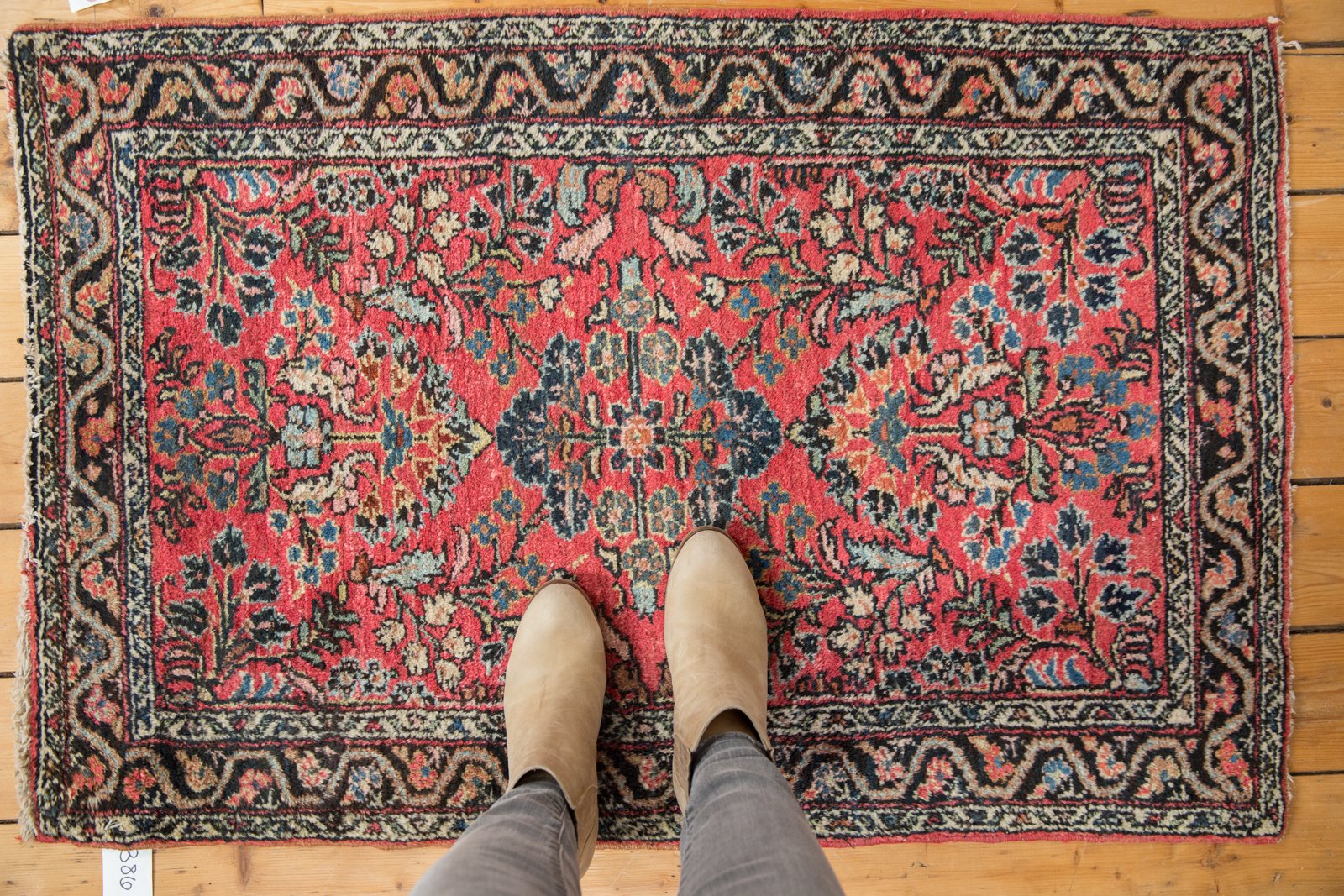  Vintage Dargezine Rug / Item 5386 image 2