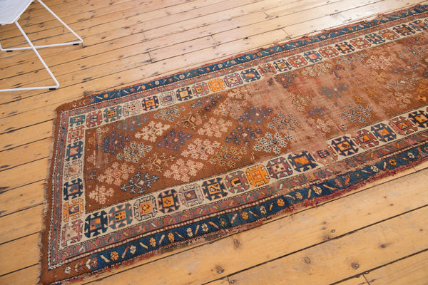 3.5x10.5 Antique Caucasian Rug Runner // ONH Item 5401 Image 2