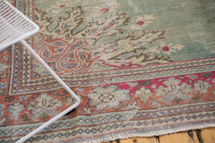  Vintage Distressed Oushak Carpet / Item 5419 image 4