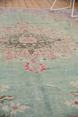  Vintage Distressed Oushak Carpet / Item 5419 image 9