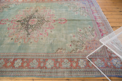  Vintage Distressed Oushak Carpet / Item 5419 image 13