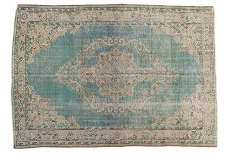 6'5" x 9'4" Vintage Distressed Oushak Carpet / Item 5420 image 1