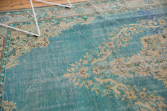  Vintage Distressed Oushak Carpet / Item 5420 image 6