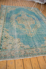  Vintage Distressed Oushak Carpet / Item 5420 image 7