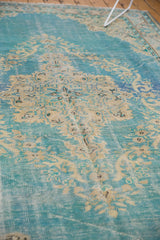  Vintage Distressed Oushak Carpet / Item 5420 image 8