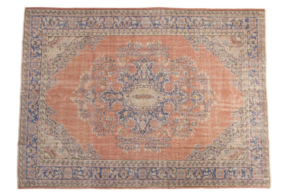 Vintage Distressed Oushak Carpet