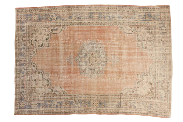 Vintage Distressed Oushak Carpet