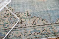  Vintage Distressed Oushak Carpet / Item 5424 image 4