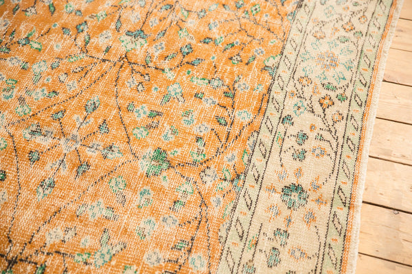 Vintage Distressed Oushak Carpet