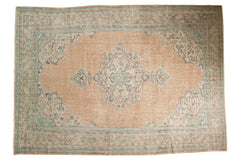 7x10 Vintage Distressed Oushak Carpet // ONH Item 5428