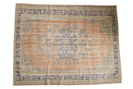 6'10" x 9' Vintage Distressed Oushak Carpet / Item 5430 image 1