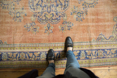  Vintage Distressed Oushak Carpet / Item 5430 image 2