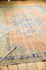 Vintage Distressed Oushak Carpet / Item 5430 image 4