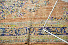 Vintage Distressed Oushak Carpet / Item 5430 image 6