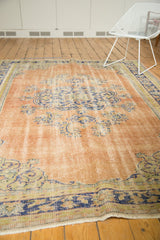  Vintage Distressed Oushak Carpet / Item 5430 image 7