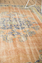  Vintage Distressed Oushak Carpet / Item 5430 image 8