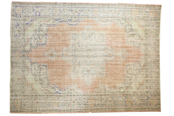 7'6" x 10'2" Vintage Distressed Oushak Carpet / Item 5433 image 1