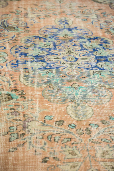 Vintage Distressed Oushak Carpet