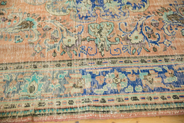 Vintage Distressed Oushak Carpet