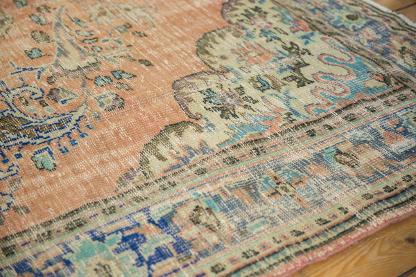 Vintage Distressed Oushak Carpet