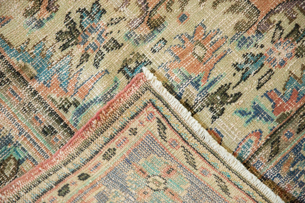 Vintage Distressed Oushak Carpet