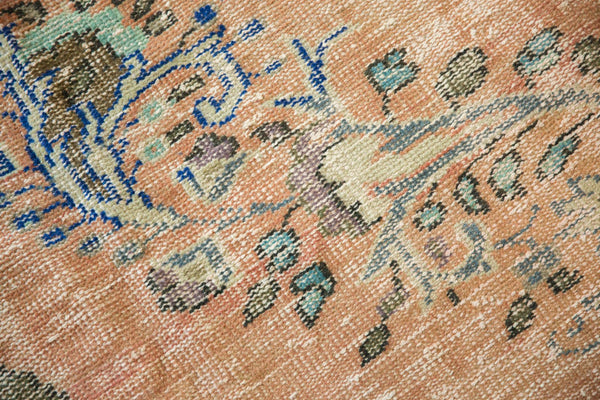 Vintage Distressed Oushak Carpet