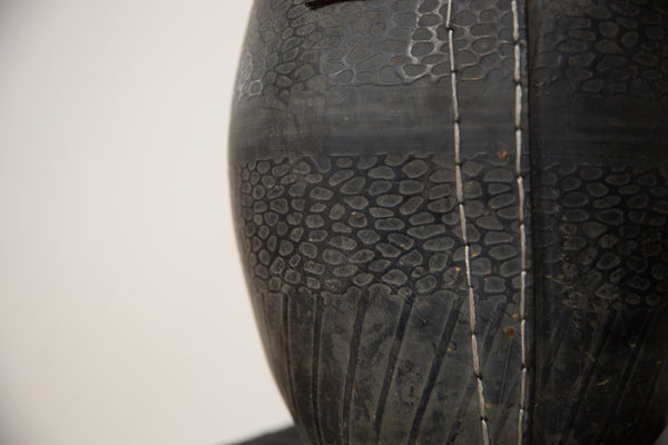 Recycled Tire Rubber Basket Planter with Handles // ONH Item 5439 Image 2