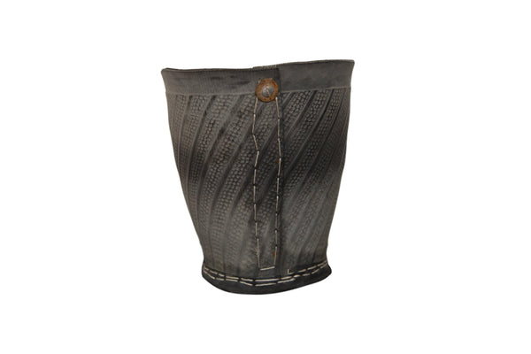 Recycled Tire Rubber Basket Planter // ONH Item 5440