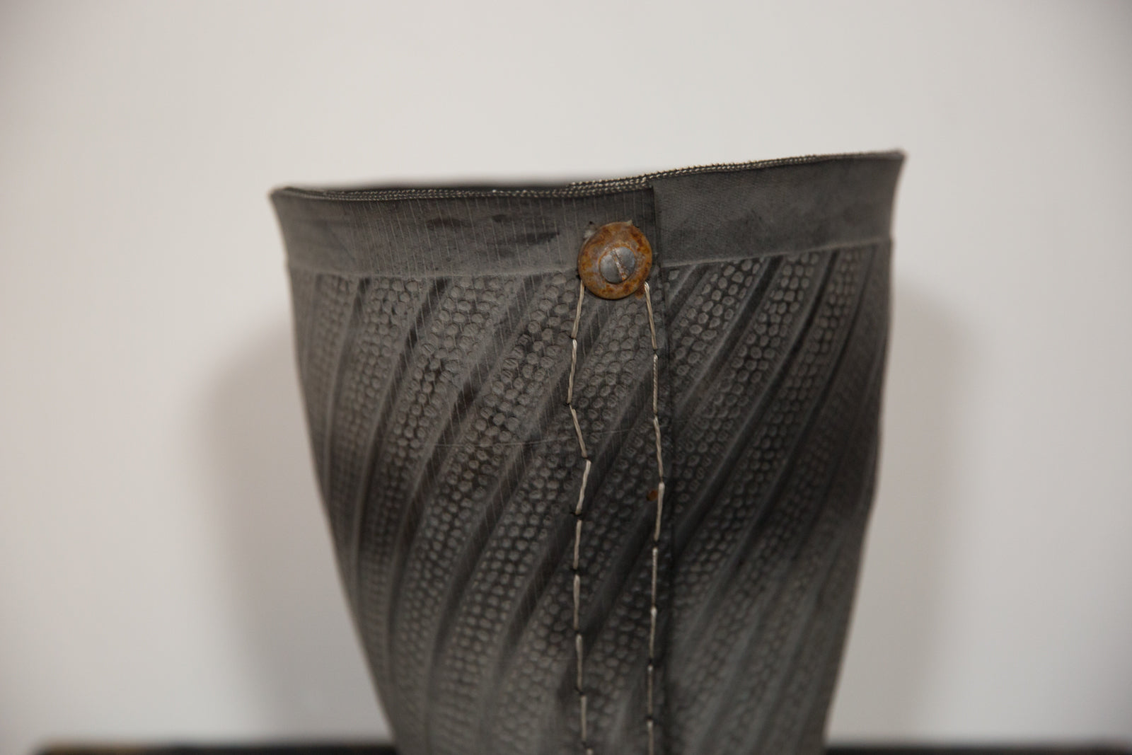 Recycled Tire Rubber Basket Planter // ONH Item 5440 Image 1