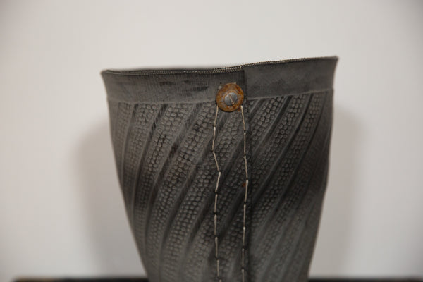 Recycled Tire Rubber Basket Planter // ONH Item 5440 Image 1