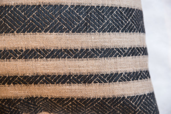 Reclaimed Remnant Onyx Black and Natural Pillow // ONH Item 5529 Image 3