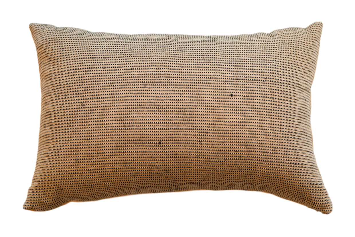 Reclaimed Remnant Black and Jute Pillow // ONH Item 5446