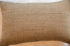 Reclaimed Remnant Black and Jute Pillow // ONH Item 5446 Image 1