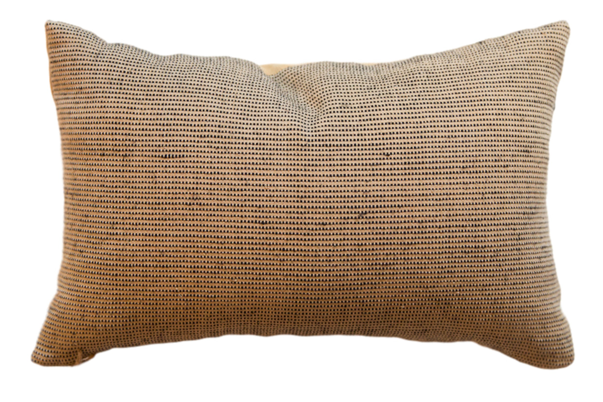 Reclaimed Remnant Black and Jute Pillow // ONH Item 5447