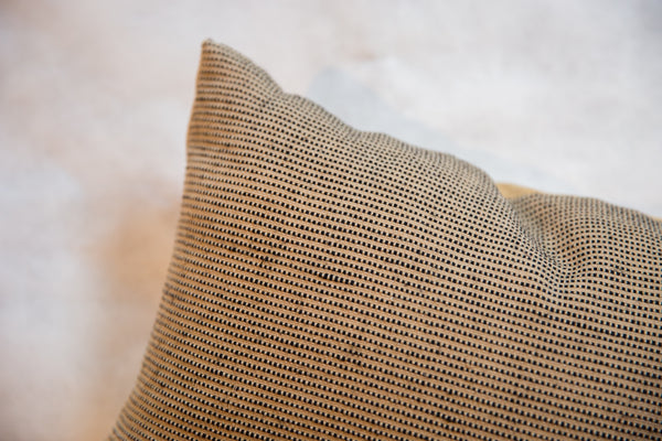 Reclaimed Remnant Black and Jute Pillow // ONH Item 5447 Image 6