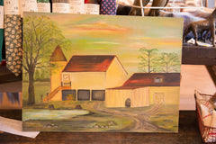 Double Sided Vintage Sailboat Painting // ONH Item 5453 Image 5