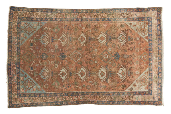 4' x 6'1" Vintage Distressed Malayer Rug / Item 5489 image 1