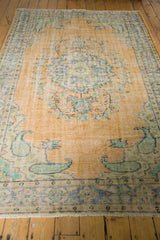 5.5x9.5 Vintage Distressed Oushak Carpet // ONH Item 5493 Image 7