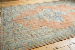  Vintage Distressed Oushak Carpet / Item 5496 image 4