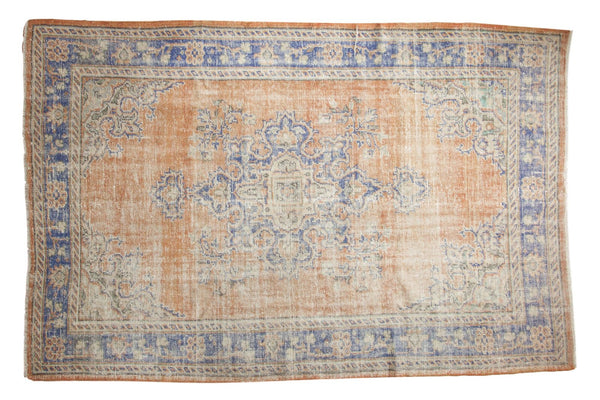 5'11" x 9'3" Vintage Distressed Oushak Carpet / Item 5500 image 1