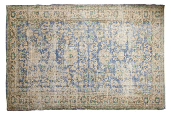 6'8" x 9'11" Vintage Distressed Oushak Carpet / Item 5502 image 1